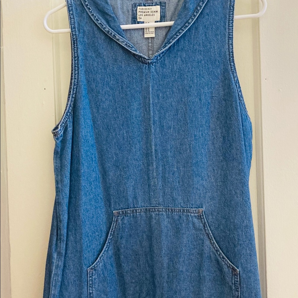 Cute Jean Dress Forever 21 Size Medium